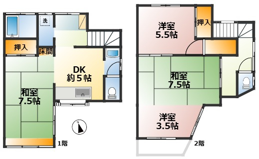 舞子台1丁目貸戸建の間取り写真
