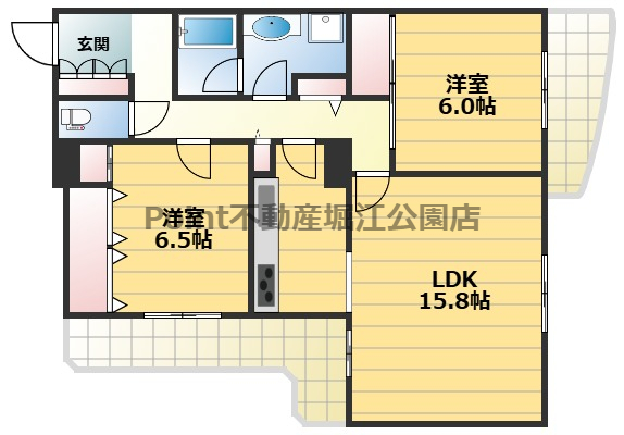 地下鉄御堂筋線 東三国駅 徒歩8分 9階建 築35年の間取り写真