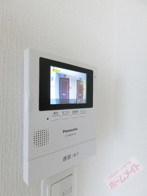 セキュリティ　カラーモニターホンで来訪者を確認できます♪