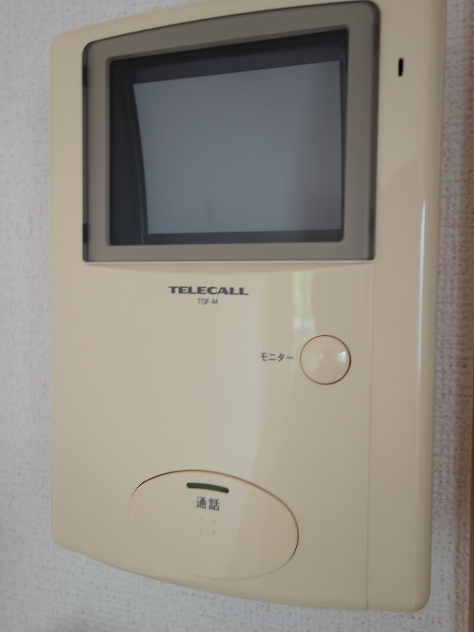 セキュリティ　来客時にお部屋から確認できるモニター付きドアホン♪