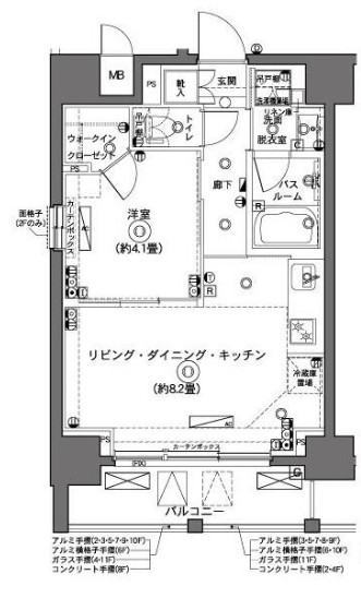 ズーム横浜の間取り写真