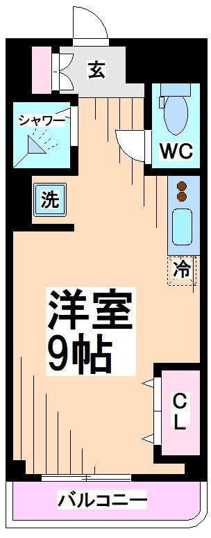小田急線 登戸駅 徒歩3分 5階建 築5年の間取り写真