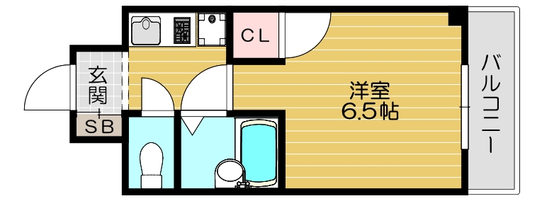 守口市南寺方東通のマンションの間取り