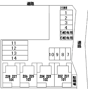 【アライブレジデンス志（ゆき）の駐車場】