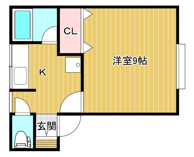 カムールヒロAの間取り