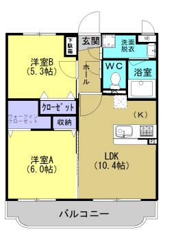 リバーサイドMの間取り