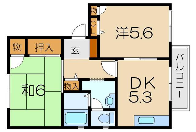 カーサＹＭ　IIの間取り