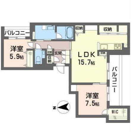 カーサ・カリダ（ＢＥＬＳ認証）の間取り