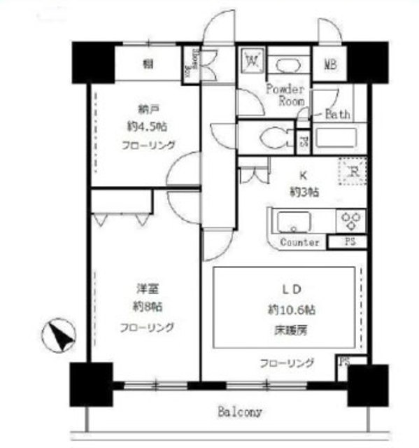 サンクレール荒川ブランガーデンの間取り