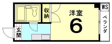 京都市上京区西町のマンションの間取り