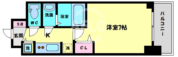 S-RESIDENCE都島の間取り