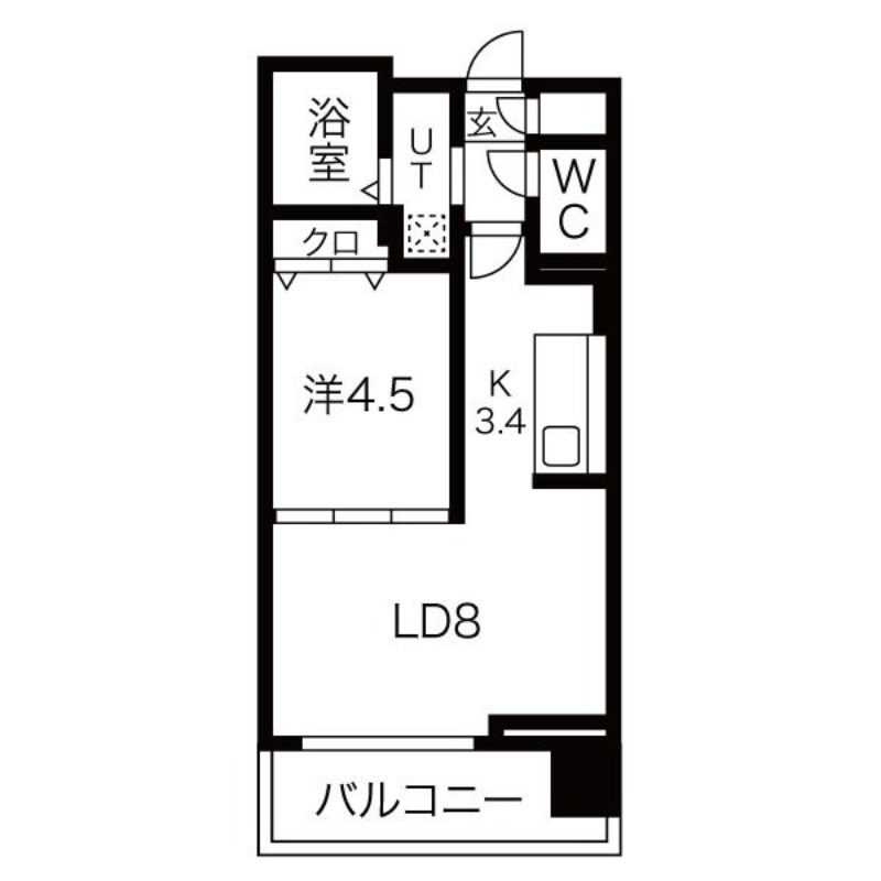 ヴォーネン円山裏参道の間取り