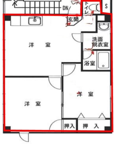 アザミハイツ弘前の間取り