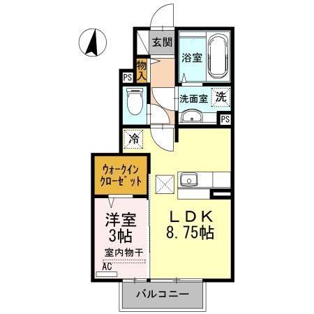 ＤーＲｏｏｍ築地の間取り