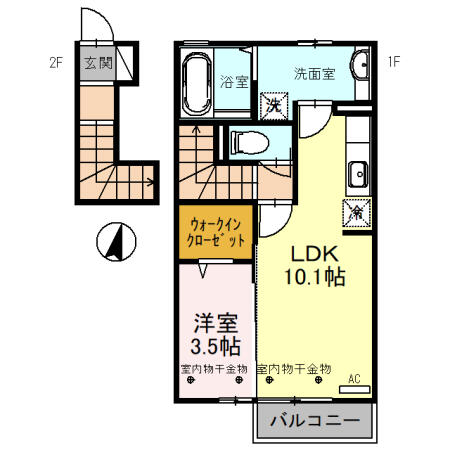 エルミタージュの間取り