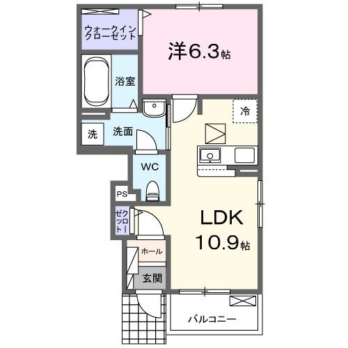 アスパイアリングＢの間取り