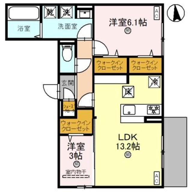 豊中市服部南町のアパートの間取り