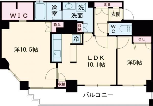 ジェイシティ八丁堀の間取り