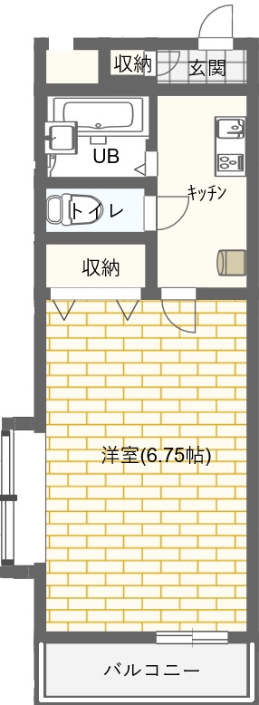 エステートIKEDAIIの間取り