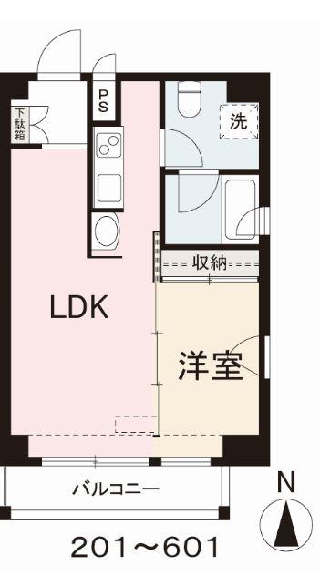 高松市錦町のマンションの間取り