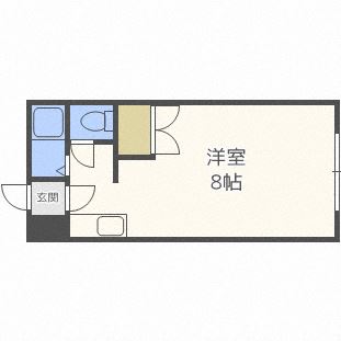 【札幌市北区北三十七条西のアパートの間取り】