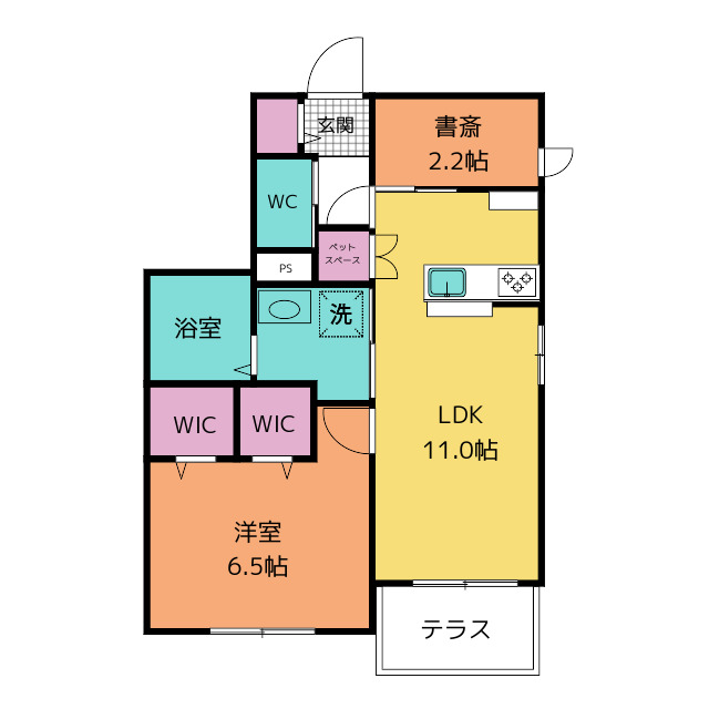 ［新築］クローバーテラスの間取り