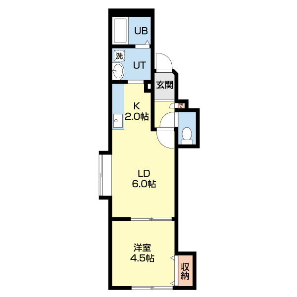 サンライズ富丘１．７の間取り