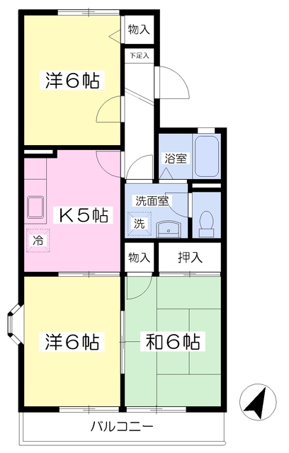 セジュールエクセレントIIの間取り