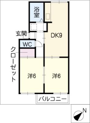 パビヨン柏井の間取り