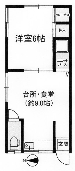 熱海市水口町のアパートの間取り