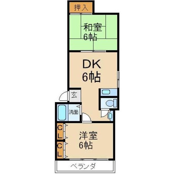 長井マンションの間取り