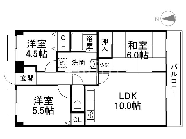 グローバル衣笠の間取り