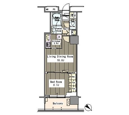 ユニゾンタワーの間取り