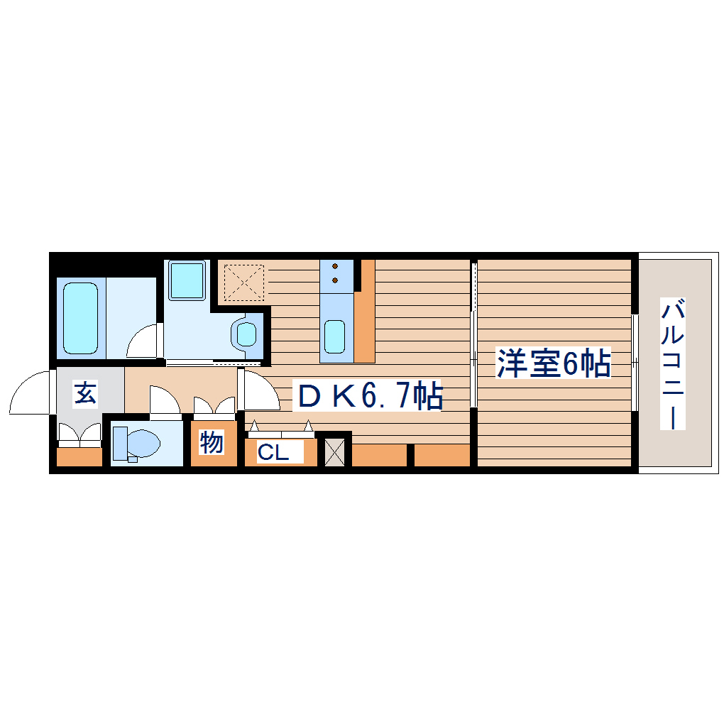 エルスタンザ仙台駅東の間取り