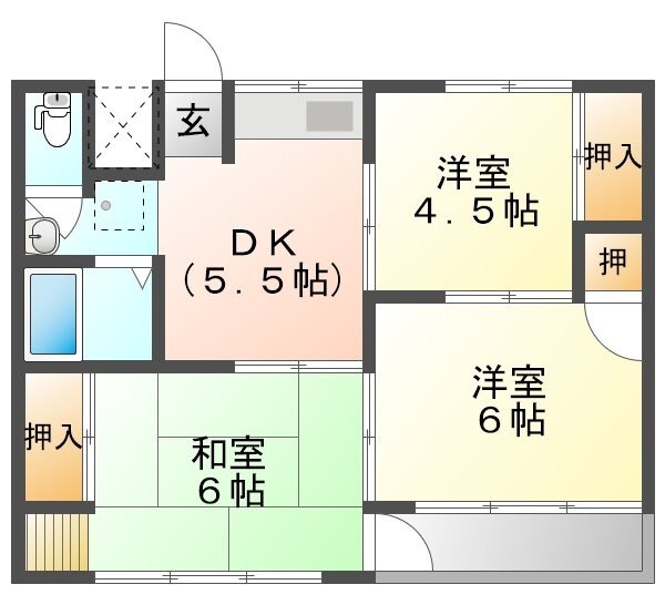 マルサンコーポの間取り