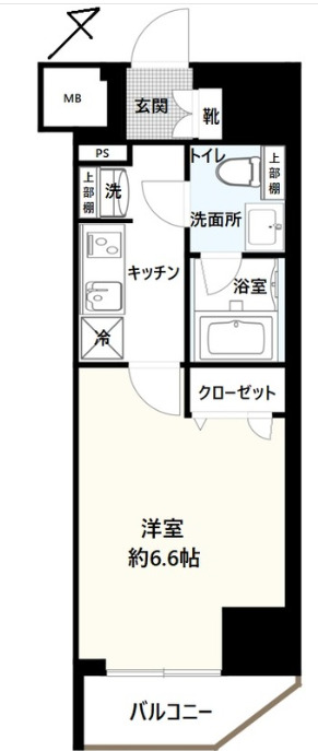 GENOVIA横浜関内skygardenの間取り