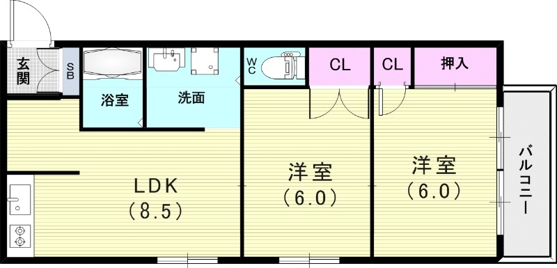 【ウィングヒル3の間取り】