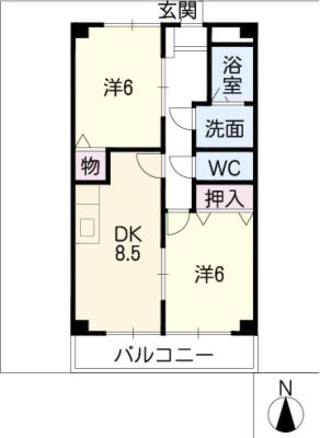 CRESCENT COURT 可児’９８の間取り