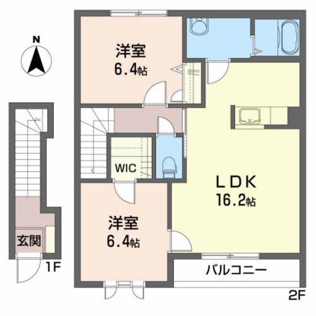 フェリーチェ　ピァッツァの間取り