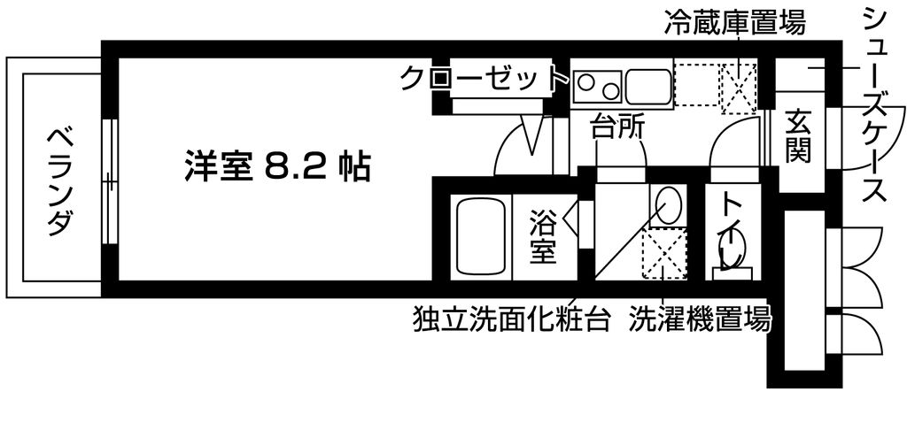 ゼスタレジデンス八雲の間取り