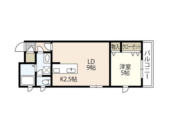 【広島市西区草津東のマンションの間取り】