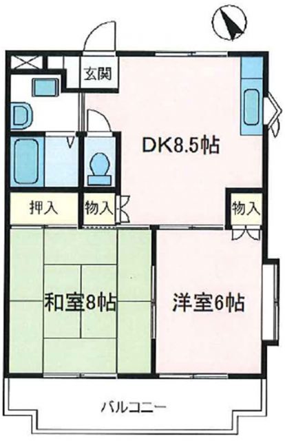 クレスト狭山の間取り