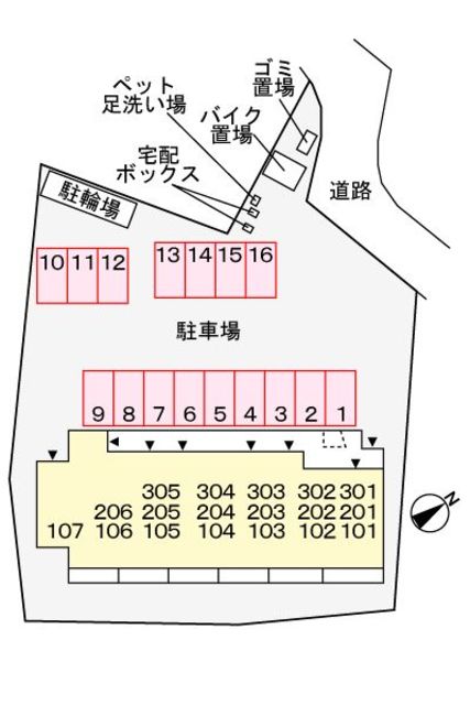 【ライブリーＳＨの駐車場】