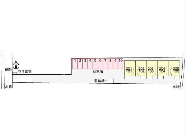 【コモドワイズの駐車場】