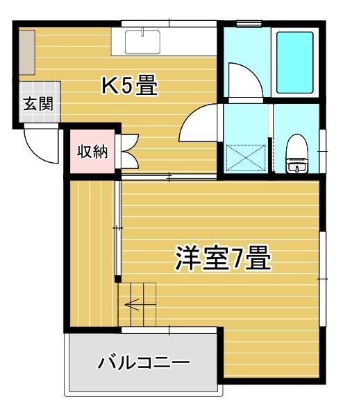 メゾン小松原２の間取り