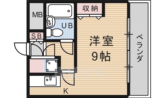 宇治市槇島町のマンションの間取り