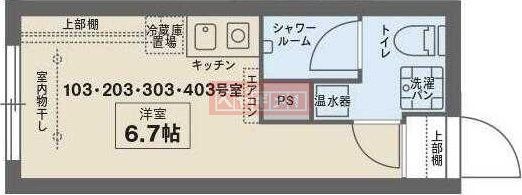 ココフラット西荻窪の間取り