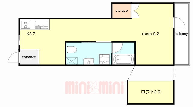 ヴィアノ芦屋親王塚の間取り