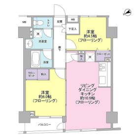 中央区新川のマンションの間取り