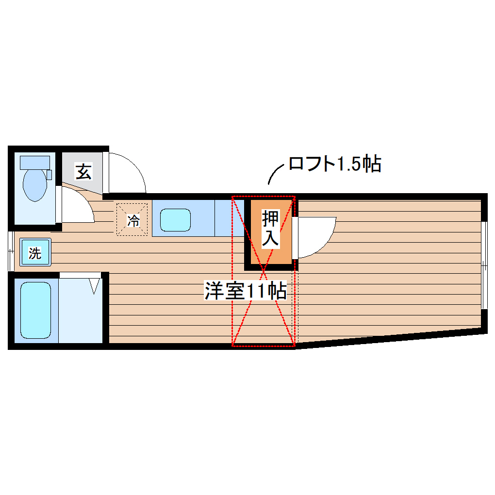 リーベンス向山の間取り